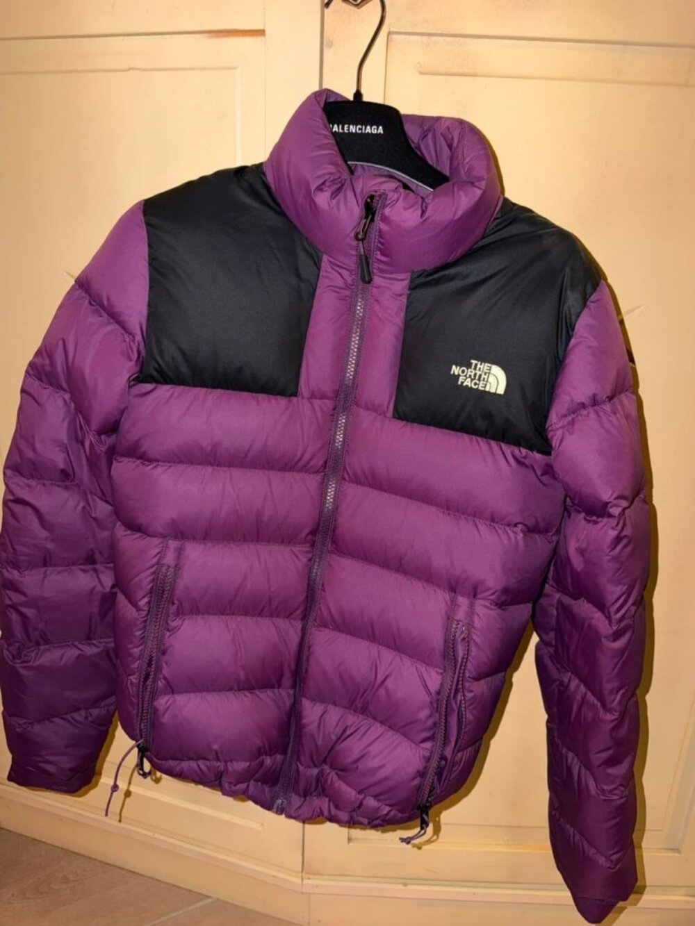 The North Face Women's Purple & Black Puffer Jacket Size XS